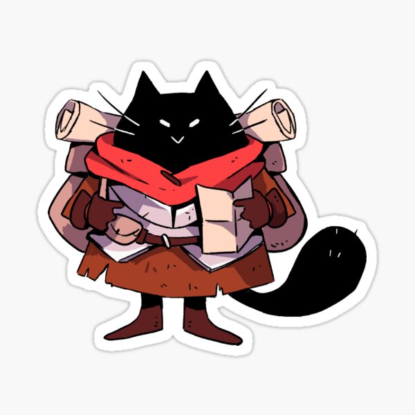 Adventurous Kitty Sticker
