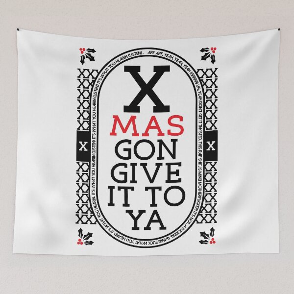 Item preview, XMAS Gon Give It To Ya DMX Mas Christmas Design designed and sold by Rev-Level.