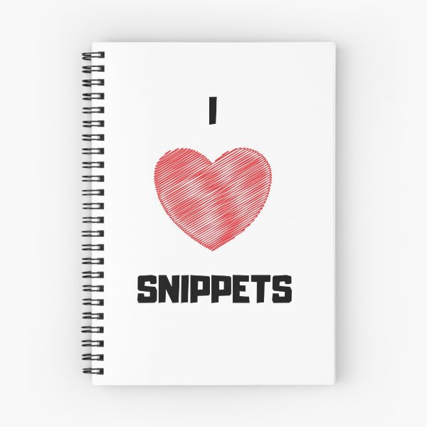Item preview, I Love Snippets designed and sold by TextyQuotes.