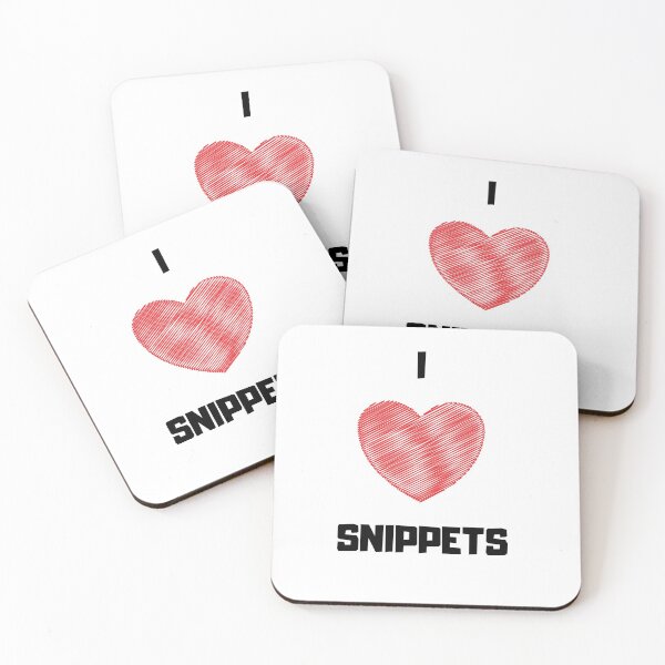 Item preview, I Love Snippets designed and sold by TextyQuotes.