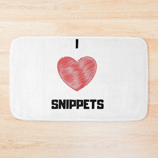 Item preview, I Love Snippets designed and sold by TextyQuotes.