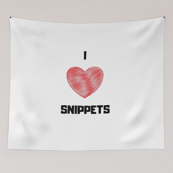 Item preview, I Love Snippets designed and sold by TextyQuotes.