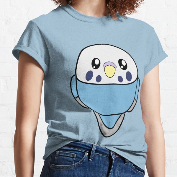 Blue Budgie Parakeet 2D Classic T-Shirt