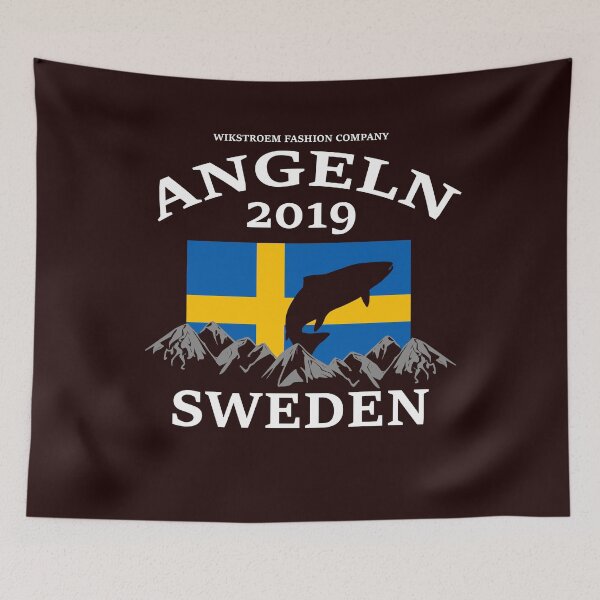 Item preview, Wikstroem Sweden fishing 2019 flag fish mountains designed and sold by Naohiro.