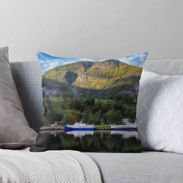 Item preview, Boats at Dock - Flam, Norway designed and sold by Kathy Weaver.