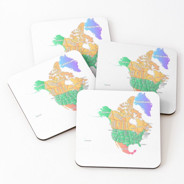 Item preview, Political Map of North America  United States Canada designed and sold by mashmosh.