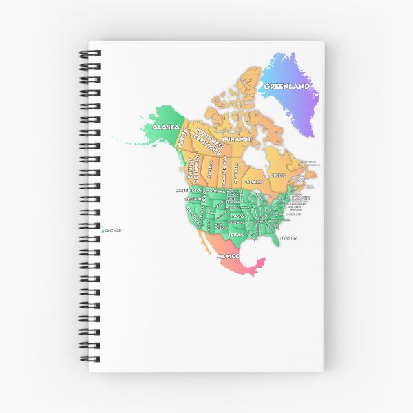 Item preview, Political Map of North America  United States Canada designed and sold by mashmosh.