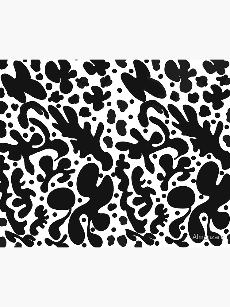 Black Shapes Sticker For Sale By Almanzart Redbubble 