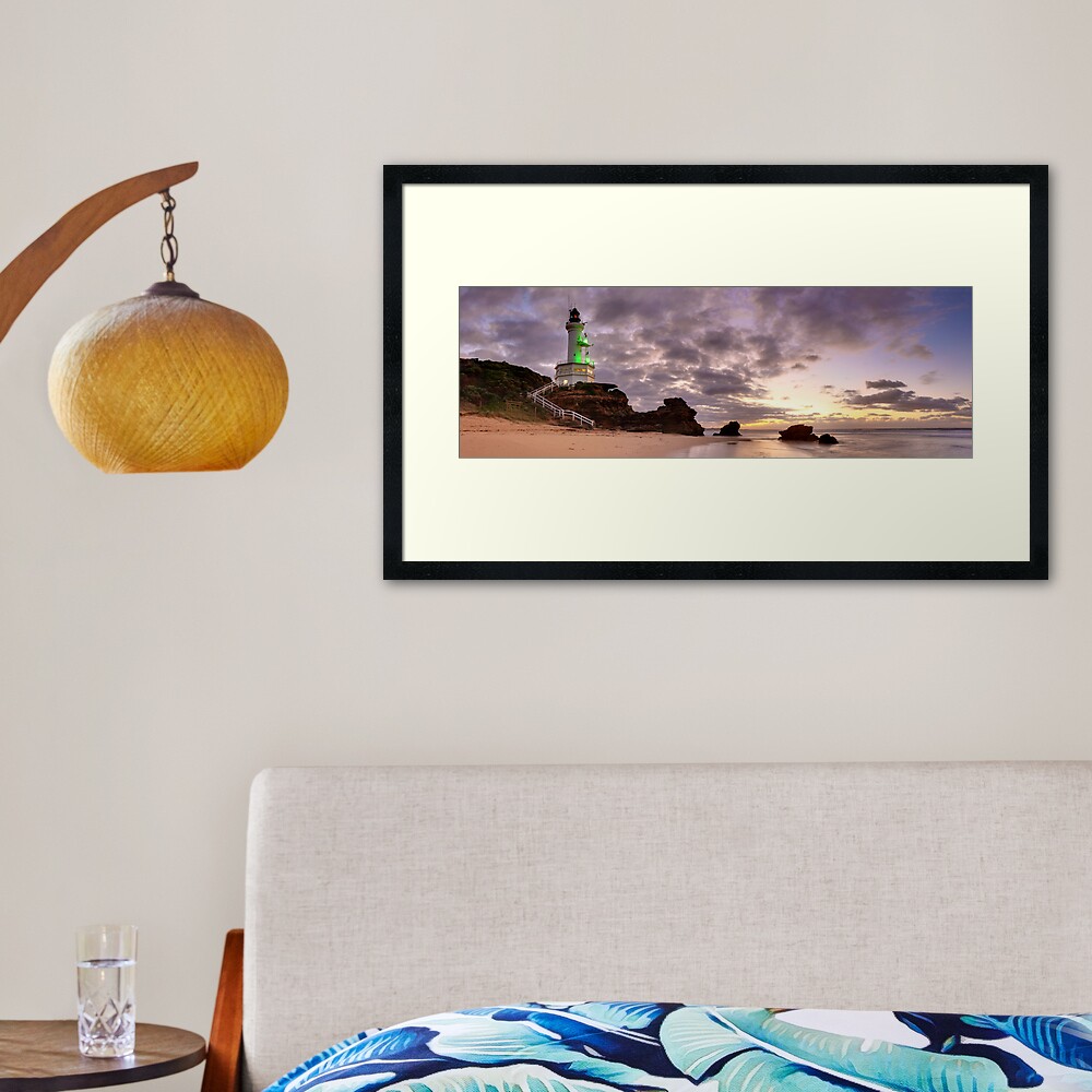 Point Lonsdale Lighthouse Pre-Dawn, Australia Framed Art Print