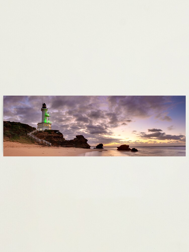 Alternate view of Point Lonsdale Lighthouse Pre-Dawn, Australia Photographic Print