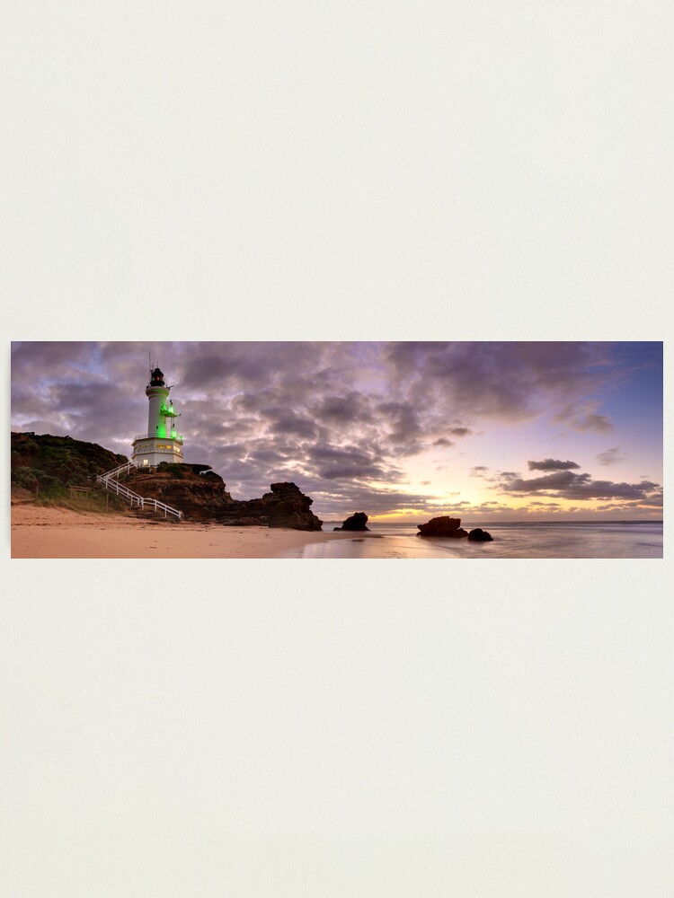Alternate view of Point Lonsdale Lighthouse Pre-Dawn, Australia Photographic Print