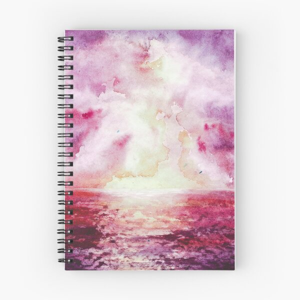 Item preview, Sunset seascape watercolor  designed and sold by Artbylees.