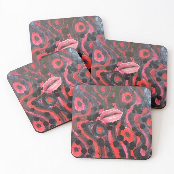 Item preview,  red lips in red & black designed and sold by walterfest.