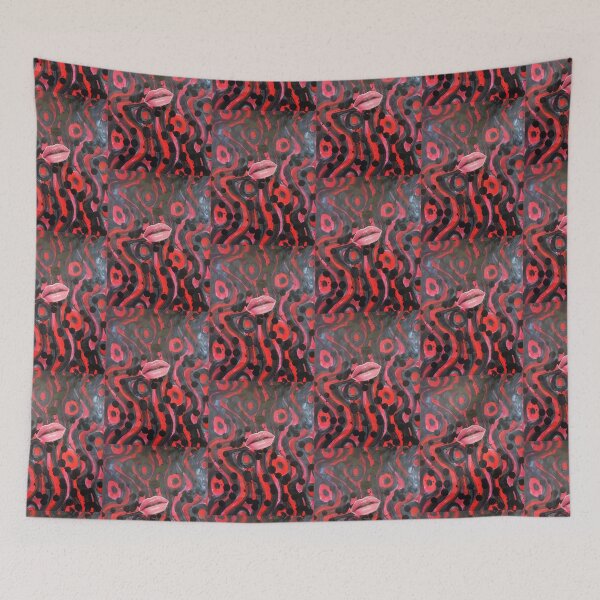 Item preview,  red lips in red & black designed and sold by walterfest.