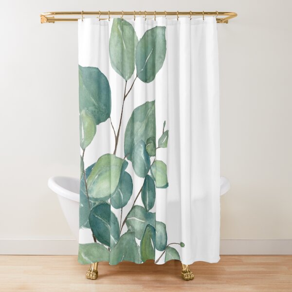 Eucalyptus Leaves Shower Curtain