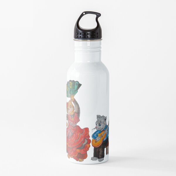Cats and Flamenco Water Bottle