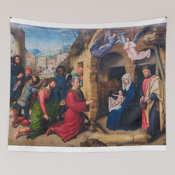 Item preview, Gerard David - Adoration of the Magi - 15th Century - Oil on Panel designed and sold by CrankyOldDude.