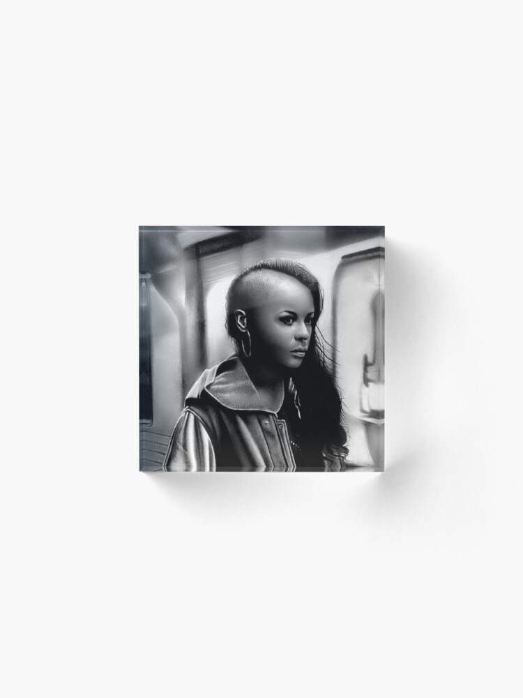 Alternate view of In Transit (Graphite drawing) Acrylic Block