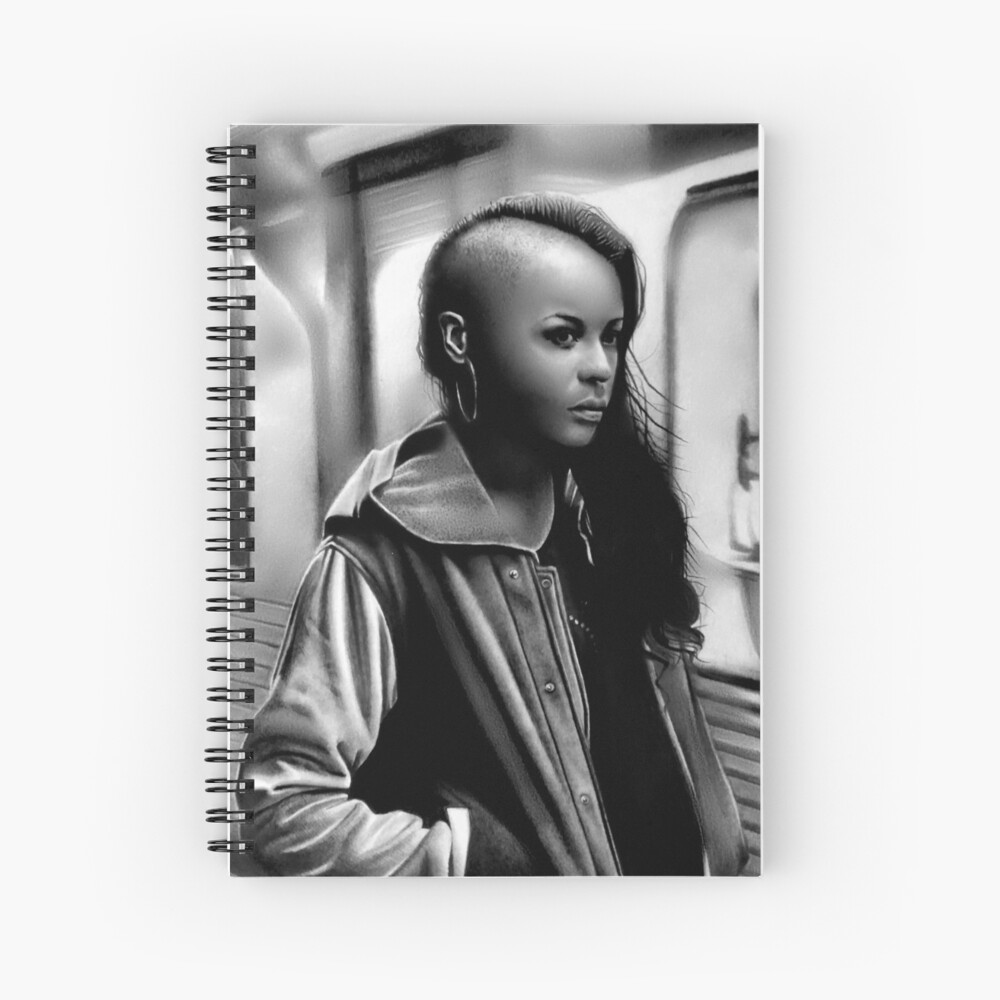 In Transit (Graphite drawing) Spiral Notebook
