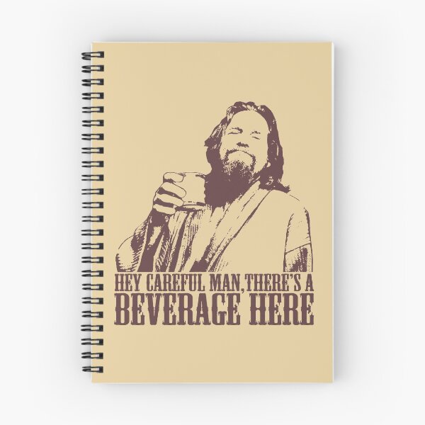 Aperçu de l'œuvre L'homme prudent de Big Lebowski il y a une boisson ici T-shirt créée et vendue par theshirtnerd.