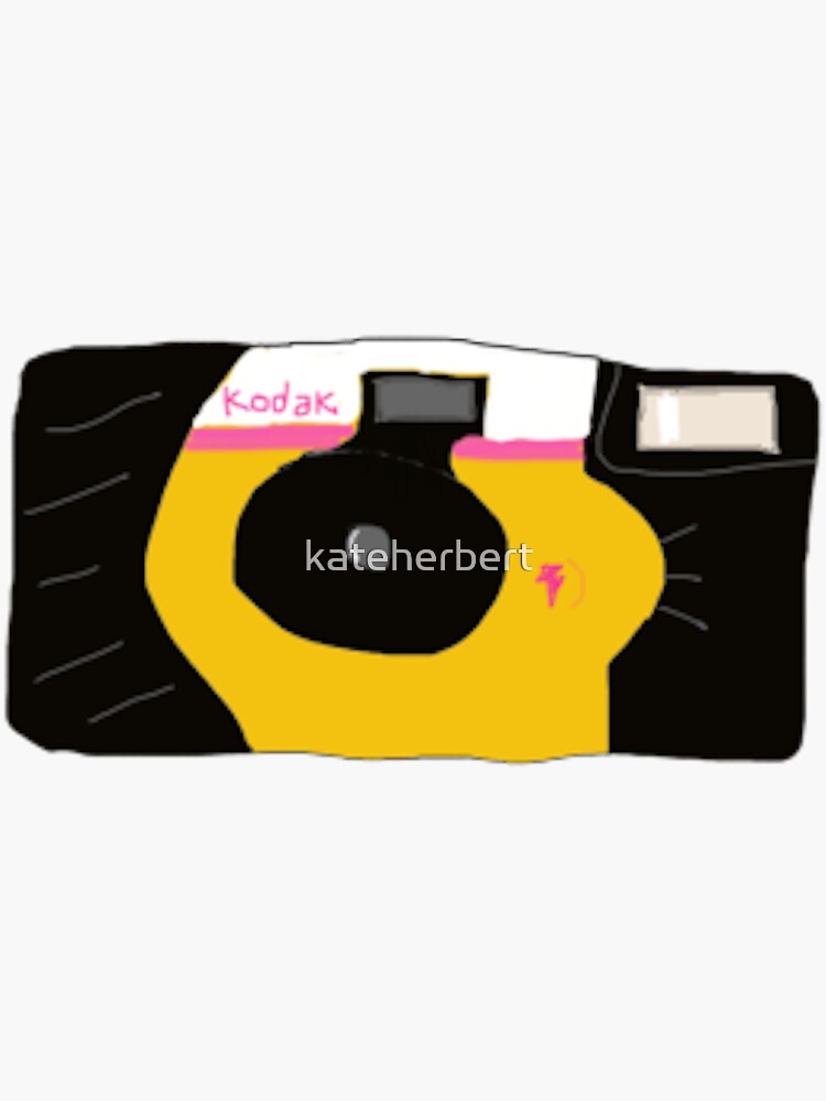 "Kodak Disposable Camera" Sticker for Sale by kateherbert Redbubble