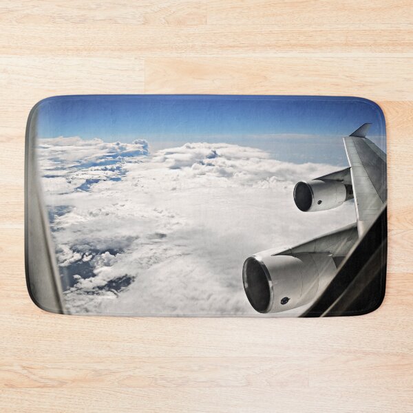 Item preview, Airplane window view of the wing and 2 jet engines of the Boeing 747 designed and sold by ThePilotChannel.