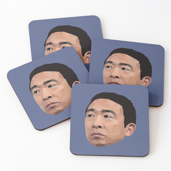 Item preview, Andrew Yang Low Poly Portrait designed and sold by Mind Drip.