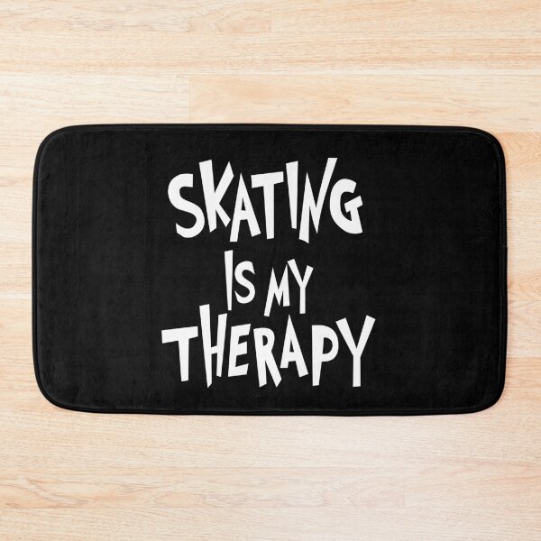 Item preview, Skating is my Therapy  .. white designed and sold by SkateCru.
