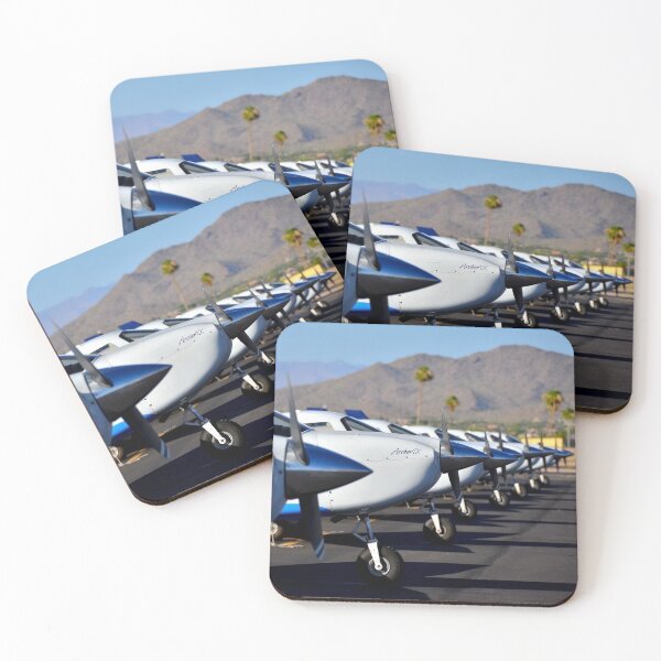Item preview, Small airplanes lined up on the flight line with close-up of the propellers designed and sold by ThePilotChannel.