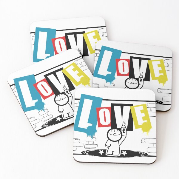 Item preview, Kopie von Love stick figure Graffiti spray sweet designed and sold by shurikaner.
