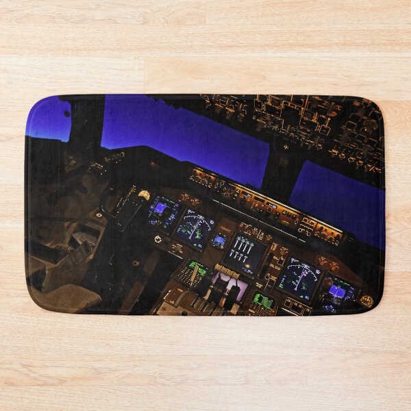 Item preview, Cockpit of the Boeing 747 in cruise during the night designed and sold by ThePilotChannel.