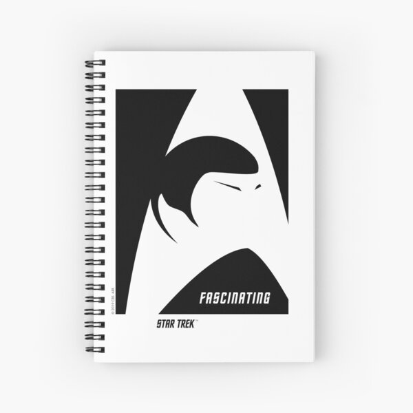 Spock Fascinating Star Trek Original Series Transparent logo Spiral Notebook