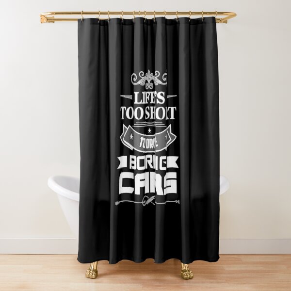 "Tuning Auto Tuner Car Performance Lustig Geschenk Spruch" Duschvorhang