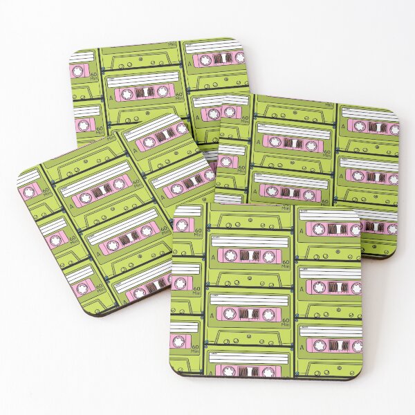 Item preview, Green cassette tape blank designed and sold by Gammaraybots.