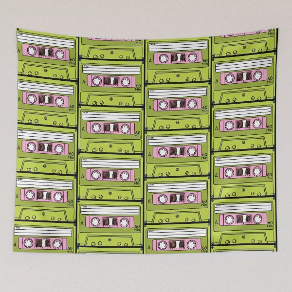 Item preview, Green cassette tape blank designed and sold by Gammaraybots.