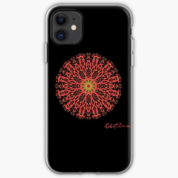 Red Healing Mandala 5002 iPhone Soft Case