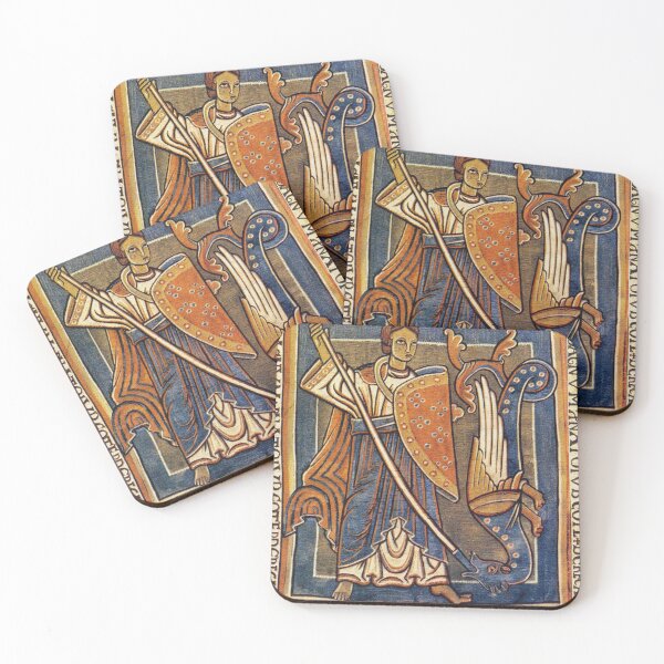 Item preview, Tapiz antiguo de San Miguel Arcángel con dragón designed and sold by BulganLumini.