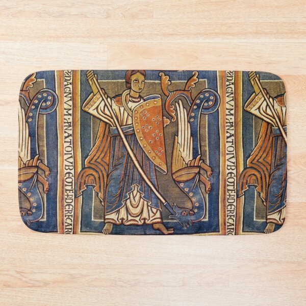 Item preview, ST. MICHAEL ARCHANGEL WITH DRAGON Antique Tapestry designed and sold by BulganLumini.