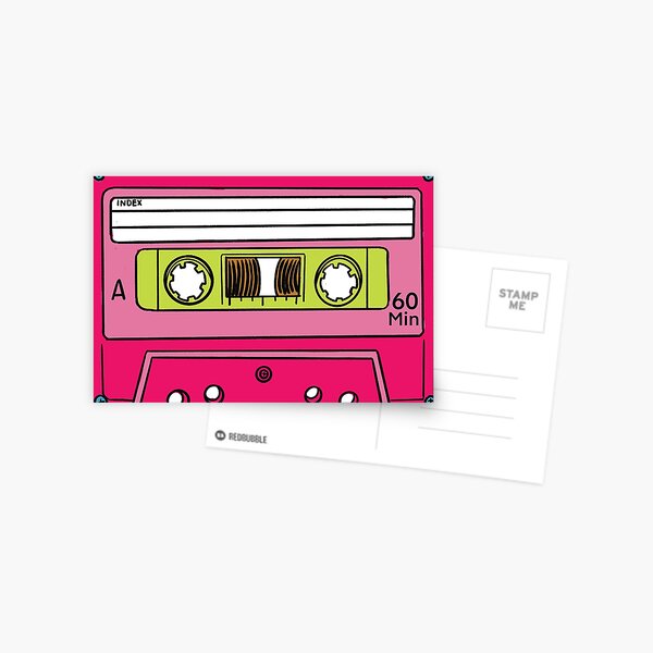 Aperçu de l'œuvre Cassette à ruban rose créée et vendue par Gammaraybots.