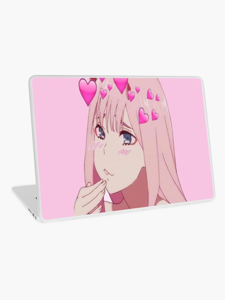 Cute Zero Two Anime Laptop Skin