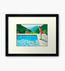 david hockney pool with two figures print