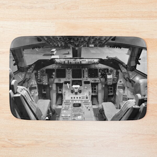 Item preview, Boeing 747 Cockpit in Black and White designed and sold by ThePilotChannel.