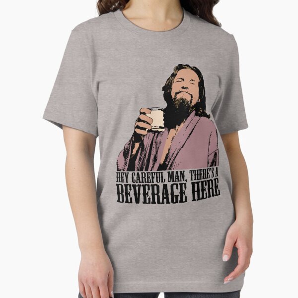 Item preview, The Big Lebowski Careful Man There's A Beverage Here Color T-Shirt designed and sold by theshirtnerd.