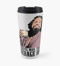 Der große Lebowski vorsichtiger Mann gibt es ein Getränk hier Farbent-shirt Thermosbecher