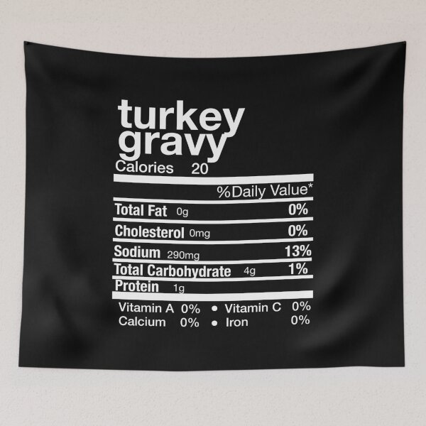 Item preview, Turkey Gravy Nutrition Facts Label Matching Family Thanksgiving Christmas Holiday designed and sold by Leslie Smith.