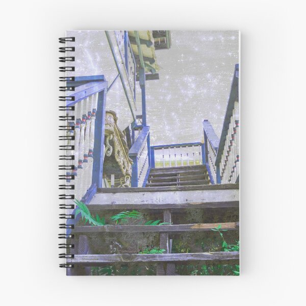 Item preview, Funky Stairs with Blue Rails designed and sold by Ollivrosa.