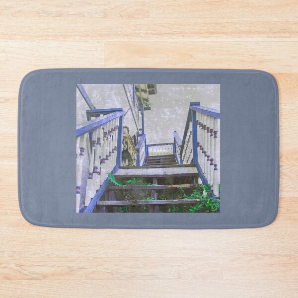 Item preview, Funky Stairs with Blue Rails designed and sold by Ollivrosa.
