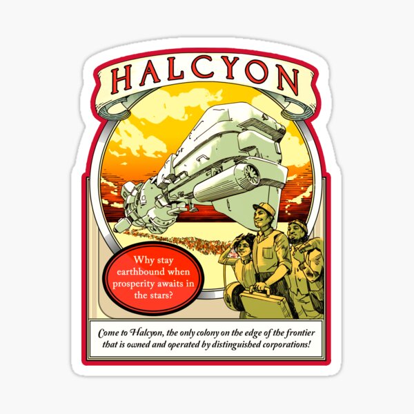 Halcyon, the Outer Worlds Sticker