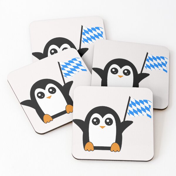 Item preview, Penguin with Bavaria flag designed and sold by happylove.