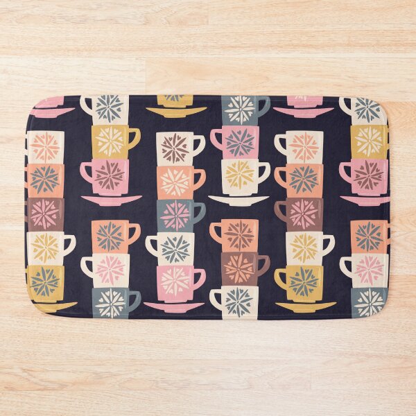 Item preview, Stacked Espresso Cups Pattern designed and sold by rocketandindigo.
